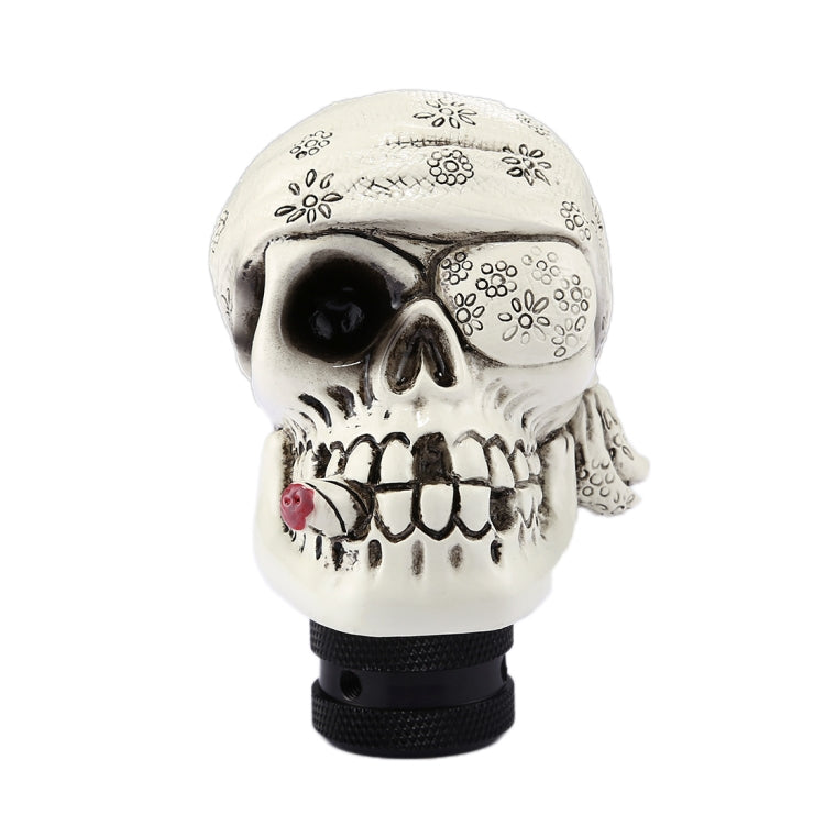 Pirate Skull Shaped Universal Vehicle Car Shifter Cover Manual Automatic Gear Shift Knob (White) - free shipping - PMC TechLife - Order now!