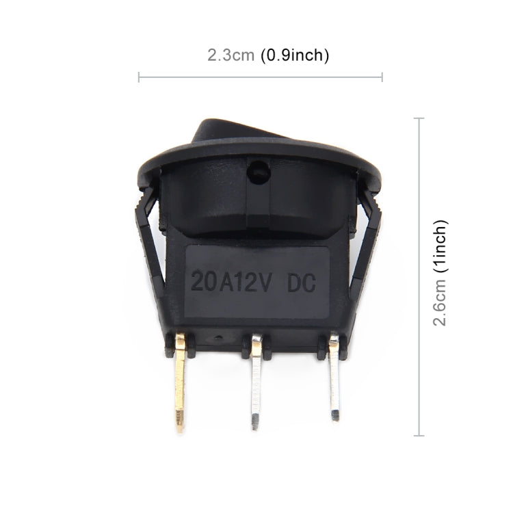 20 Amp 12 Volt Triple Plugs LED ON OFF Rocker Power Switch (Yellow Light) - Car Switches by PMC TechLife | Online Shopping South Africa | PMC TechLife | Buy Now Pay Later Mobicred