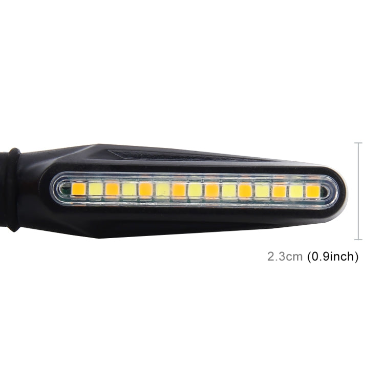 4 PCS DC 12V Motorcycle 15-LED Yellow + White Light Marquee-LED Turn Signal Indicator Blinker Light - Turn Signal by PMC TechLife | Online Shopping South Africa | PMC TechLife
