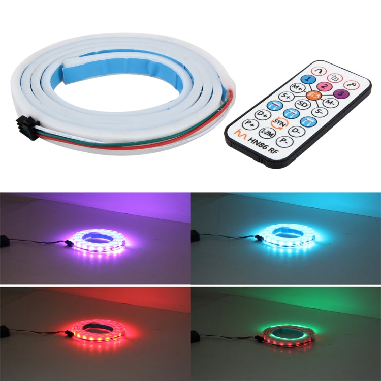 1.2m Car Auto Waterproof Universal Rear Colorful Flowing Light Tail Box Lights with RF Wireless Remote Control and Tail Light Controller, Red Light Brake Light Yellow Light Turn Signal Light LED Lamp Strip Tail Decoration - Brake Lights by PMC Jewellery | Online Shopping South Africa | PMC Jewellery | Buy Now Pay Later Mobicred