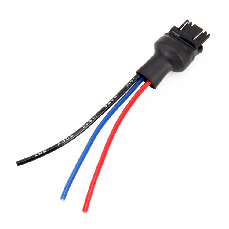 1 Pair T25 / 3157 Bulb Holder Base Male Socket with Wire - Wires by PMC TechLife | Online Shopping South Africa | PMC TechLife | Buy Now Pay Later Mobicred