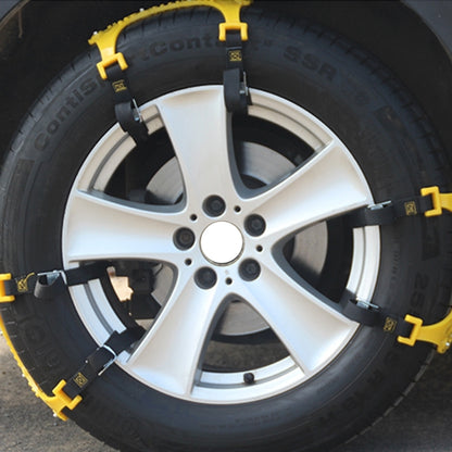 6 PCS Car Snow Tire Anti-skid Chains Yellow Chains For Family Car - Car Road Trouble Clearer by PMC Jewellery | Online Shopping South Africa | PMC Jewellery | Buy Now Pay Later Mobicred