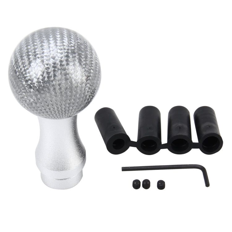 Universal Car Gear Shift Knob Modified Car Gear Shift Knob Auto Transmission Shift Lever Knob Carbon Lead Gear Knobs  with Three Rubber Covers - Shift Knob by PMC TechLife | Online Shopping South Africa | PMC TechLife | Buy Now Pay Later Mobicred