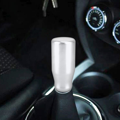 Universal Car Modified Gear Shift Knob Solid Color Smooth Auto Transmission Shift Lever Knob with Three Rubber Covers(Silver) - Shift Knob by PMC Jewellery | Online Shopping South Africa | PMC Jewellery | Buy Now Pay Later Mobicred