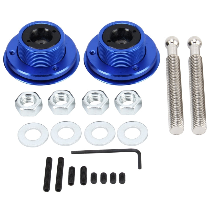 2 PCS Racing Car Cover Lock Aluminum Alloy Car Modification Oil Cap Modified Engine Cover Lock Racing Front Cover Lock(Blue) - Locks & Hasps by PMC Jewellery | Online Shopping South Africa | PMC Jewellery | Buy Now Pay Later Mobicred