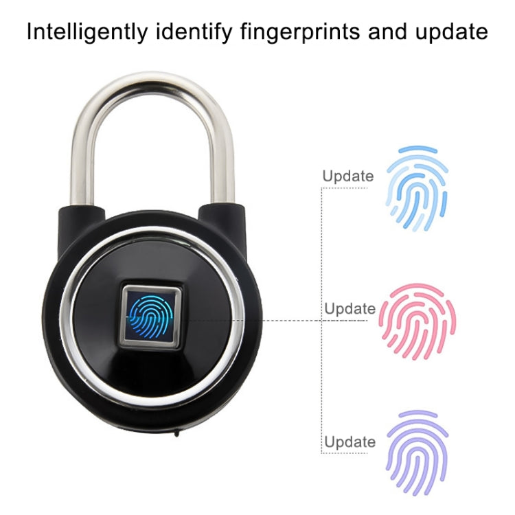 Waterproof Intelligent Bluetooth Fingerprint Padlock Remote Unlocking for iOS / Android(Silver) - Padlocks by PMC TechLife | Online Shopping South Africa | PMC TechLife | Buy Now Pay Later Mobicred