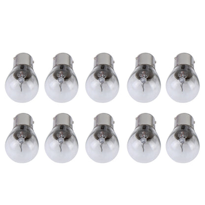 10 PCS 1156/BA15S 3W Car Turn Light with Glass Shell, DC 12V(Warm White) - Arrow Turn Lights by PMC Jewellery | Online Shopping South Africa | PMC Jewellery