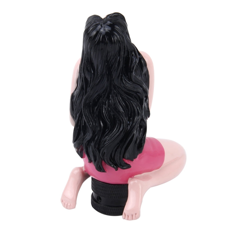 Universal Sexy Beauty Shape ABS Manual or Automatic Gear Shift Knob  with Three Rubber Covers Fit for All Car(Magenta) - Shift Knob by PMC TechLife | Online Shopping South Africa | PMC TechLife | Buy Now Pay Later Mobicred