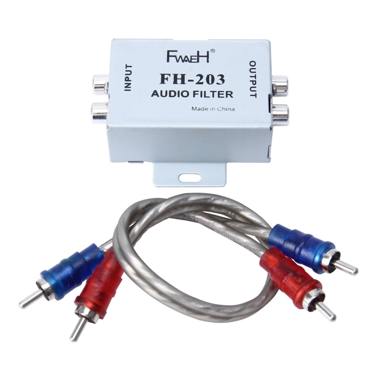 FH-203 12V Vehicle Car Audio Amplifier Noise Filter RCA Plug Loop Isolator for DVD Stereos - Car Amplifiers by PMC TechLife | Online Shopping South Africa | PMC TechLife | Buy Now Pay Later Mobicred