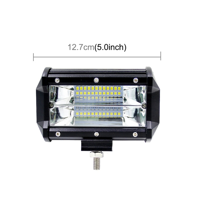 5 inch 18W 24 LED Waterproof IP67 Two Bar Modified Off-road Lights Spotlight Light Car Work Lights, DC 9-48V(White Light) - Work Lights by PMC Jewellery | Online Shopping South Africa | PMC Jewellery | Buy Now Pay Later Mobicred