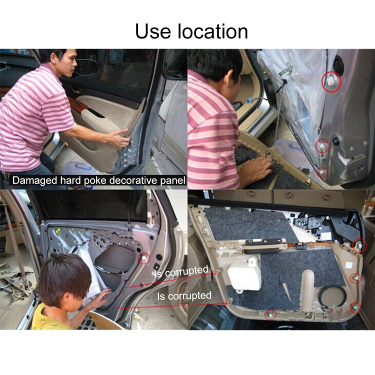 100 PCS Universal Car Door Panel Clips - Auto Fastener & Clips by PMC TechLife | Online Shopping South Africa | PMC TechLife | Buy Now Pay Later Mobicred