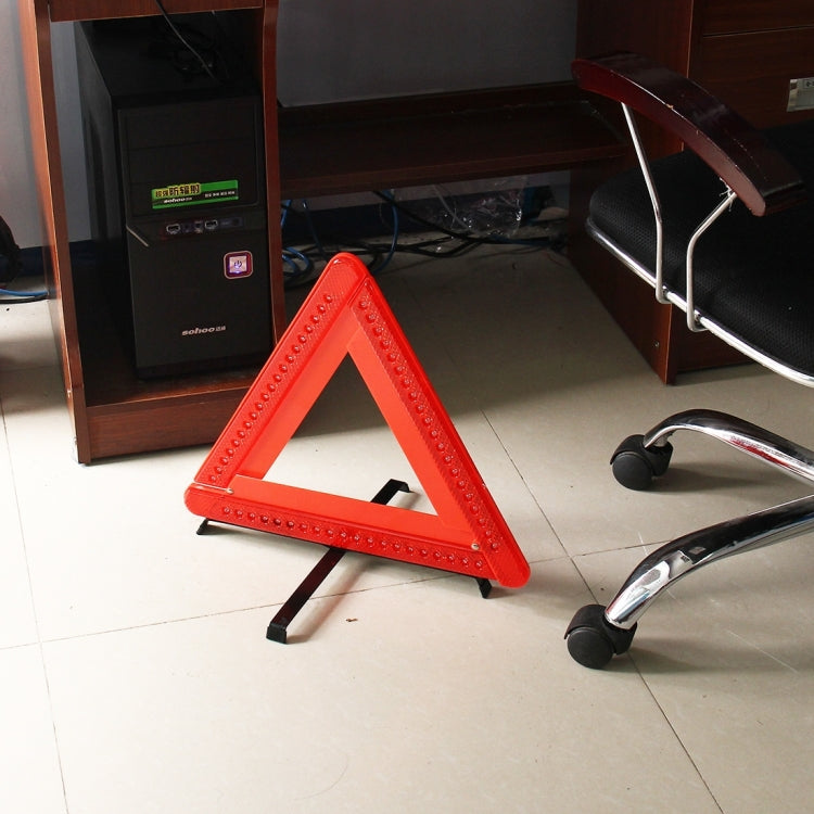 Practical Car Triangle Emergency Warning Sign Foldtable Reflective Safety Roadside Lighting Stop Sign Tripod Warning Tripod - Reflective Material by PMC Jewellery | Online Shopping South Africa | PMC Jewellery | Buy Now Pay Later Mobicred