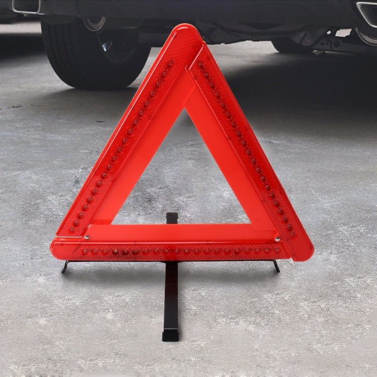 Practical Car Triangle Emergency Warning Sign Foldtable Reflective Safety Roadside Lighting Stop Sign Tripod Warning Tripod - Reflective Material by PMC Jewellery | Online Shopping South Africa | PMC Jewellery | Buy Now Pay Later Mobicred