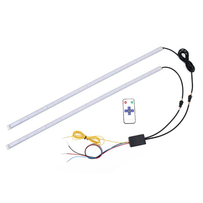 2 PCS 60cm DC12V 19W Ultra-thin Car Colorful Turn Lights / Running Lights SMD-5050 LED Bulbs - Running Lights by PMC Jewellery | Online Shopping South Africa | PMC Jewellery | Buy Now Pay Later Mobicred