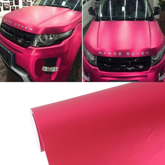 1.52m × 0.5m Ice Blue Metallic Matte Icy Ice Car Decal Wrap Auto Wrapping Vehicle Sticker Motorcycle Sheet Tint Vinyl Air Bubble Free(Wind Red) - Auto Film by PMC Jewellery | Online Shopping South Africa | PMC Jewellery | Buy Now Pay Later Mobicred