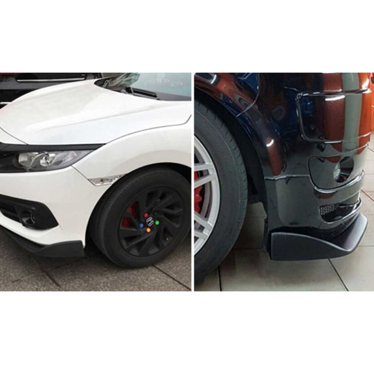 2 PCS Universal Fit Car Front Bumper Spoiler Lip Splitter Diffuser SUV ABS Front Shovel, Length: 57cm - Bumper by PMC TechLife | Online Shopping South Africa | PMC TechLife | Buy Now Pay Later Mobicred
