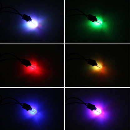 2 PCS T10 2W Auto Flash Strobe Fade Smooth Remote Controlled Colorful LED Clearance Decorative Light, DC 12V - Clearance Lights by PMC Jewellery | Online Shopping South Africa | PMC Jewellery | Buy Now Pay Later Mobicred