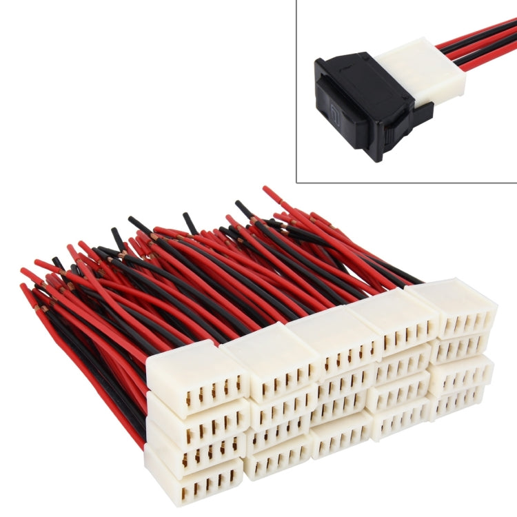 20 PCS Car Auto Universal DIY 5 Pin Button Socket - Car Switches by PMC TechLife | Online Shopping South Africa | PMC TechLife | Buy Now Pay Later Mobicred