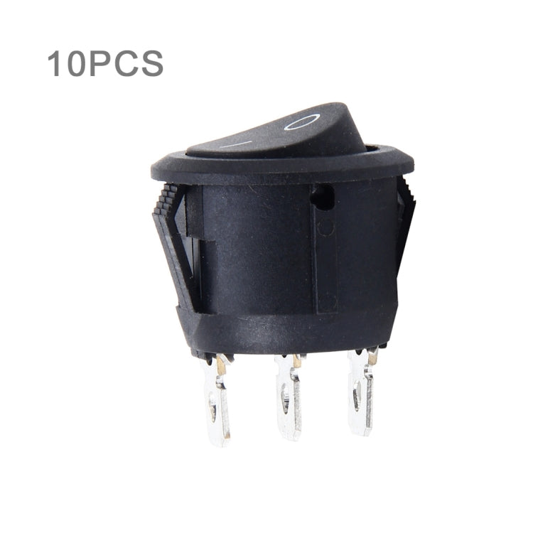 10 PCS Car Auto Universal DIY 3 Pin Round Cap OFF- ON Push Button - Car Switches by PMC TechLife | Online Shopping South Africa | PMC TechLife | Buy Now Pay Later Mobicred