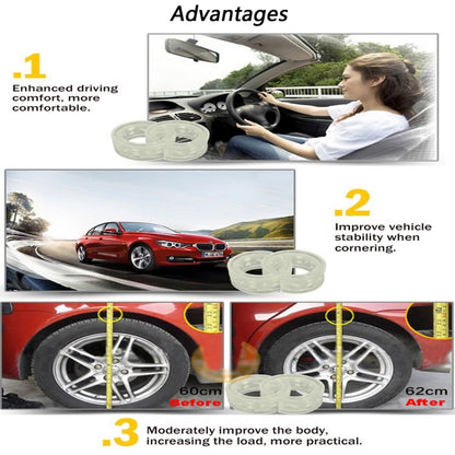 2 PCS Car Auto C+ Type Shock Absorber Spring Bumper Power Cushion Buffer, Spring Spacing: 32mm, Colloid Height: 60mm - Power Cushion by PMC Jewellery | Online Shopping South Africa | PMC Jewellery