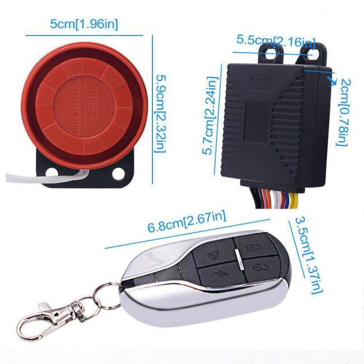 Motorcycle Smart Unidirectional Security Alarm System with Remote Control / Key - Theft Protection by PMC TechLife | Online Shopping South Africa | PMC TechLife | Buy Now Pay Later Mobicred