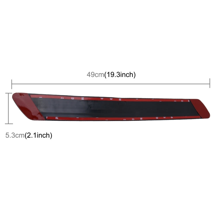 4 PCS Universal Car Auto Plastic Wrap Rubber Front Rear Body Bumper Guard Protector Strip Sticker(Black) - Anti Collision Sticker by PMC TechLife | Online Shopping South Africa | PMC TechLife | Buy Now Pay Later Mobicred