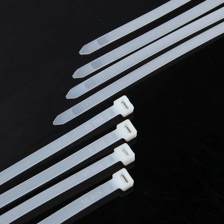 250 PCS 8mm*300mm Nylon Cable Ties(White) - Booster Cable & Clip by PMC TechLife | Online Shopping South Africa | PMC TechLife | Buy Now Pay Later Mobicred