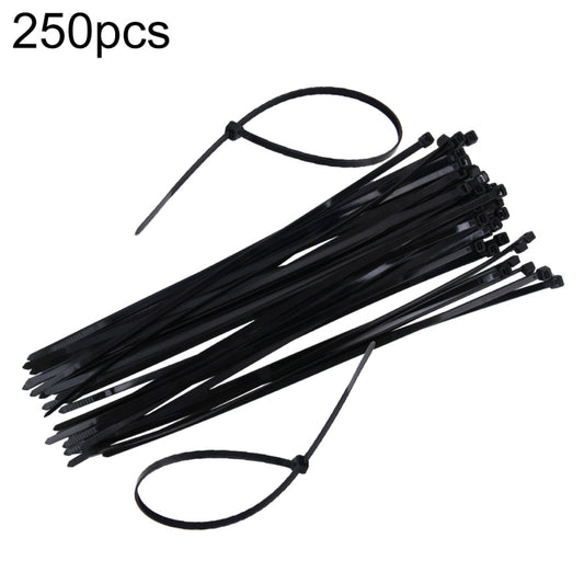 250pcs /Pack 5mm*300mm Nylon Cable Ties(Black) - Booster Cable & Clip by PMC Jewellery | Online Shopping South Africa | PMC Jewellery