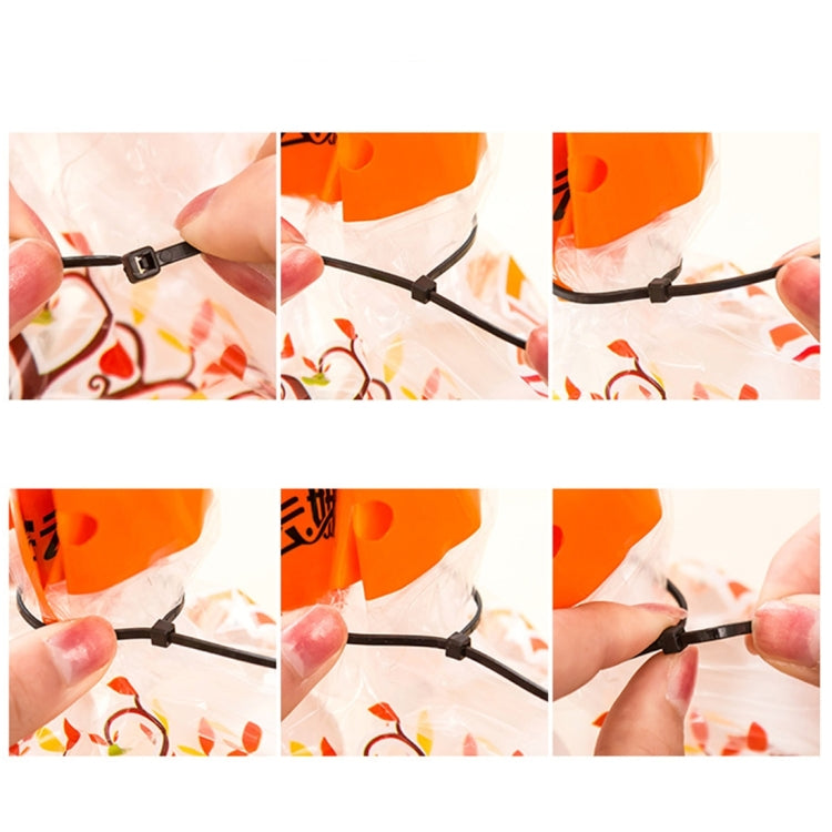 250pcs /Pack 5mm*300mm Nylon Cable Ties(Black) - Booster Cable & Clip by PMC TechLife | Online Shopping South Africa | PMC TechLife