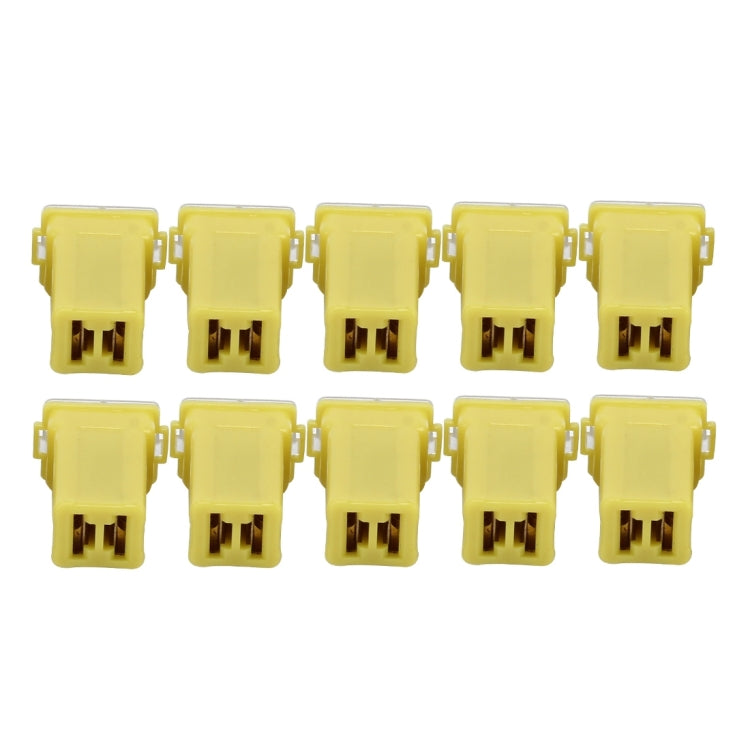 10 PCS Vehicle Car Plastic Shell Straight Female Terminal Push in Blade Cartridge PAL Fuse 60Amp 32V - Fuse by PMC Jewellery | Online Shopping South Africa | PMC Jewellery