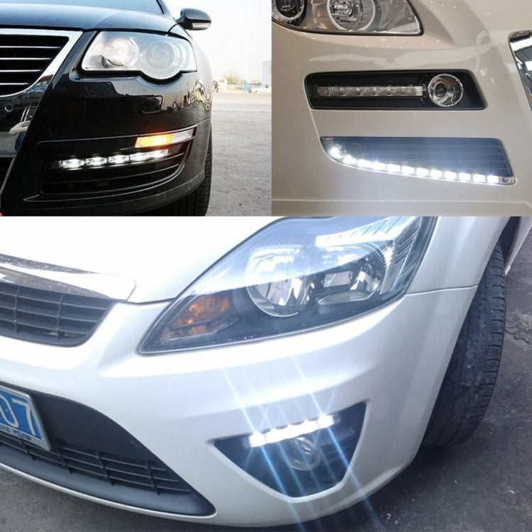 2 PCS 7W 210 LM 6000K DRL Daytime Running Light with 7 SMD-5050 Lamps, DC 12V(White Light) - Running Lights by PMC Jewellery | Online Shopping South Africa | PMC Jewellery | Buy Now Pay Later Mobicred