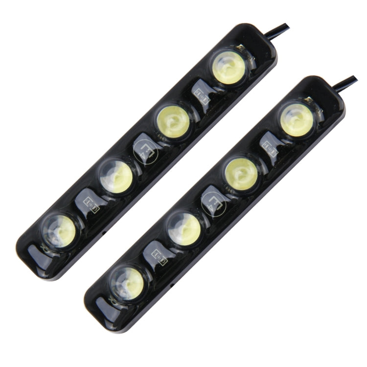 2 PCS 4W 120 LM 6000K DRL Daytime Running Light with 4 SMD-5050 Lamps, DC 12V(White Light) - Running Lights by PMC Jewellery | Online Shopping South Africa | PMC Jewellery | Buy Now Pay Later Mobicred