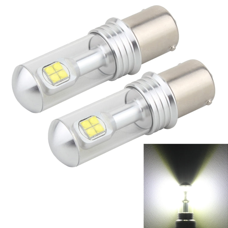 2 PCS  1156/BA15S 40W 800 LM 6000K Car Turn Light Backup Light Brake Light with 8 Lamps, DC 12V(White Light) - Arrow Turn Lights by PMC Jewellery | Online Shopping South Africa | PMC Jewellery | Buy Now Pay Later Mobicred