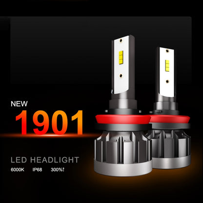 2 PCS 1901 H8 / H9  /H11 DC9-36V 14W 6000K 1400LM IP68 Car LED Headlight Lamps (White Light) - LED Headlamps by PMC Jewellery | Online Shopping South Africa | PMC Jewellery | Buy Now Pay Later Mobicred