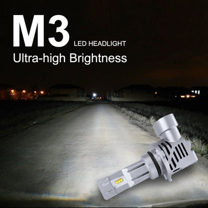 2 PCS M3 9006 / HB4 DC9-32V / 17W / 6500K / 2000LM IP68 Car LED Headlight Lamps(Cool White) - LED Headlamps by PMC Jewellery | Online Shopping South Africa | PMC Jewellery | Buy Now Pay Later Mobicred