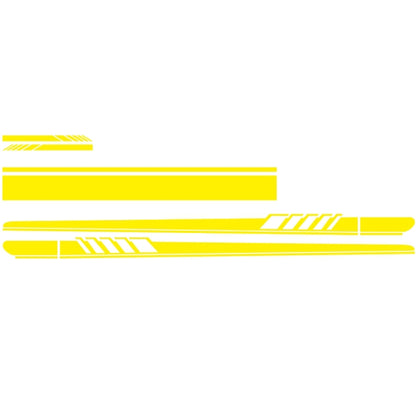 5 in 1 Car Styling Stripe Hood PVC Sticker Auto Decorative Sticker (Yellow) - Decorative Sticker by PMC Jewellery | Online Shopping South Africa | PMC Jewellery | Buy Now Pay Later Mobicred