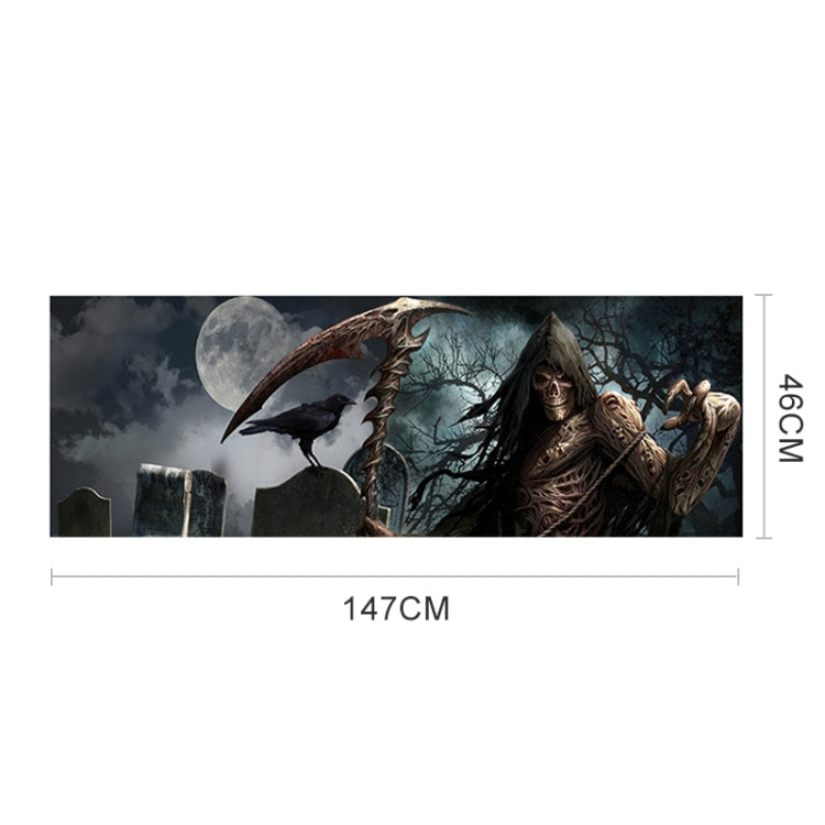 Scythe Death Pattern Horror Series Car Rear Window Decorative Sticker, Size: 147 x 46cm - Decorative Sticker by PMC Jewellery | Online Shopping South Africa | PMC Jewellery | Buy Now Pay Later Mobicred