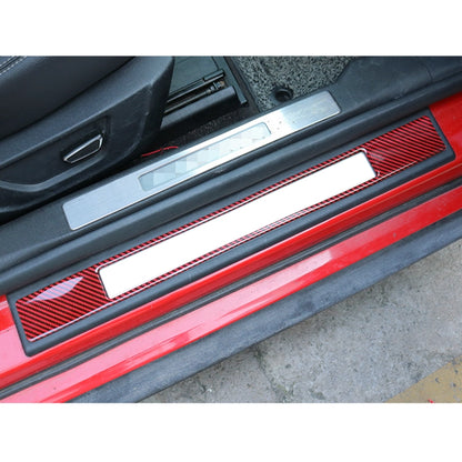 2 in 1 Car Carbon Fiber Welcome Pedal Outer Frame Decorative Sticker for Ford Mustang 2015-2020 - Car Interior Mouldings by PMC Jewellery | Online Shopping South Africa | PMC Jewellery | Buy Now Pay Later Mobicred