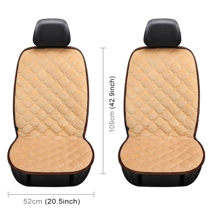 Car 12V Front Seat Heater Cushion Warmer Cover Winter Heated Warm, Double Seat (Beige) - Seat Accessories by PMC Jewellery | Online Shopping South Africa | PMC Jewellery | Buy Now Pay Later Mobicred