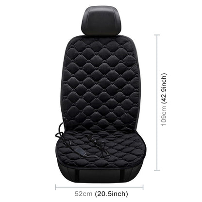 Car 24V Front Seat Heater Cushion Warmer Cover Winter Heated Warm, Single Seat (Black) - Seat Accessories by PMC Jewellery | Online Shopping South Africa | PMC Jewellery | Buy Now Pay Later Mobicred