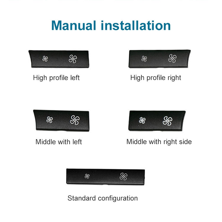 Car Wind Power Switch Air Conditioning Air Volume Button for BMW 5 Series 2011-2017 / 7 Series 2009-2015, Right Middle Configuration - Car Switches by PMC TechLife | Online Shopping South Africa | PMC TechLife | Buy Now Pay Later Mobicred