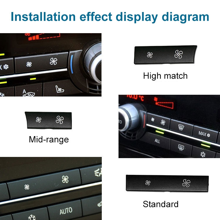 Car Wind Power Switch Air Conditioning Air Volume Button for BMW 5 Series 2011-2017 / 7 Series 2009-2015, Left Middle Configuration - Car Switches by PMC TechLife | Online Shopping South Africa | PMC TechLife | Buy Now Pay Later Mobicred