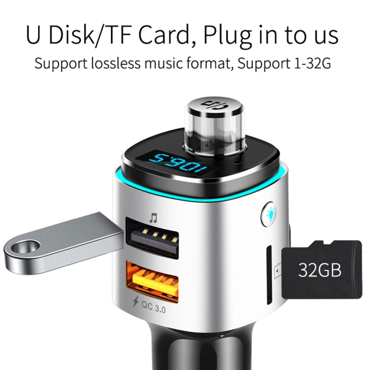 BC42 Bluetooth 5.0 Multi-function Car Colorful Atmosphere Lamp MP3 Player, Support TF Card & U Disk & FM - Bluetooth Car Kits by PMC TechLife | Online Shopping South Africa | PMC TechLife | Buy Now Pay Later Mobicred