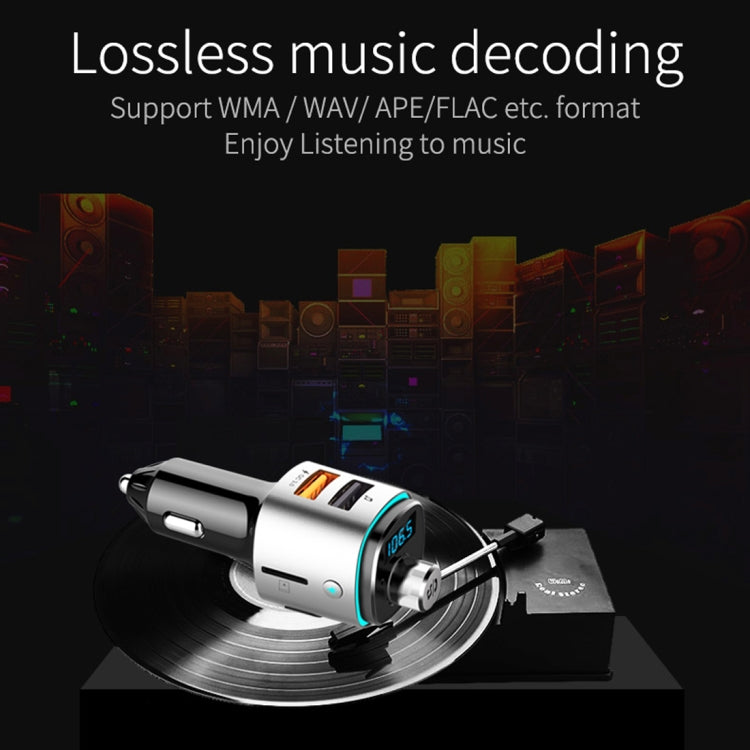 BC42 Bluetooth 5.0 Multi-function Car Colorful Atmosphere Lamp MP3 Player, Support TF Card & U Disk & FM - Bluetooth Car Kits by PMC TechLife | Online Shopping South Africa | PMC TechLife | Buy Now Pay Later Mobicred