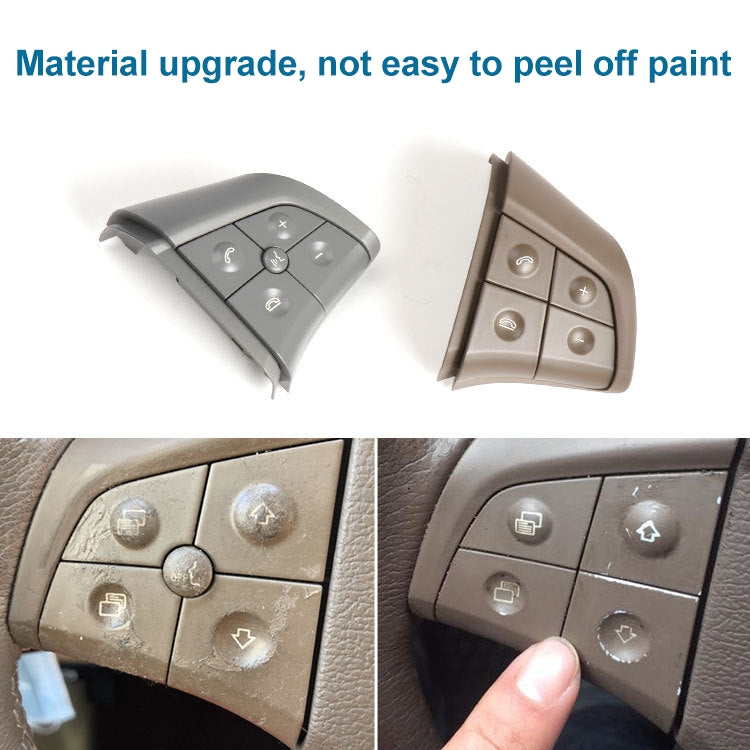 Car Left Side 4-button Steering Wheel Switch Buttons Panel 1648200010 for Mercedes-Benz W164, Left Driving (Grey) - Car Switches by PMC TechLife | Online Shopping South Africa | PMC TechLife | Buy Now Pay Later Mobicred