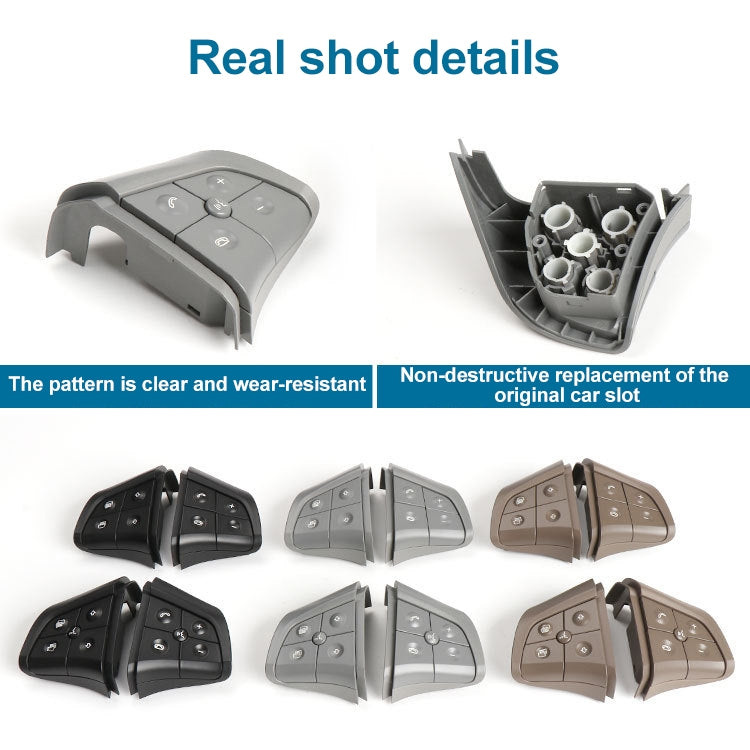 Car Right Side 5-button Steering Wheel Switch Buttons Panel 1648200110 for Mercedes-Benz W164, Left Driving (Grey) - Car Switches by PMC TechLife | Online Shopping South Africa | PMC TechLife | Buy Now Pay Later Mobicred