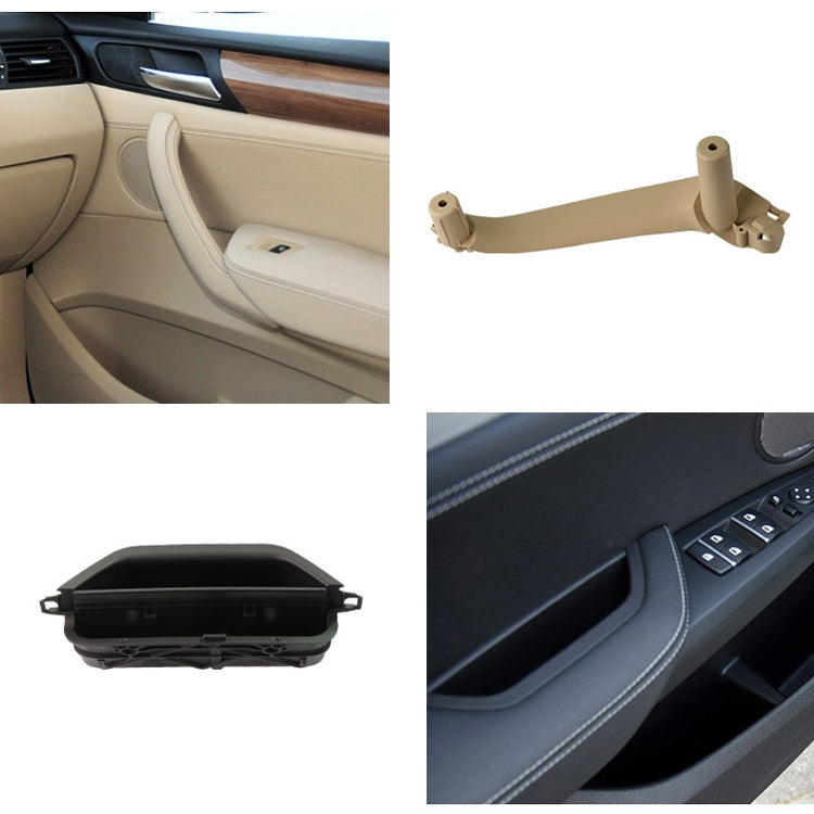 Car Front Right Inside Doors Handle Pull Trim Cover 5141 7394 519-1 for BMW X3 X4, Left Driving (Beige) - Door Handles by PMC TechLife | Online Shopping South Africa | PMC TechLife | Buy Now Pay Later Mobicred