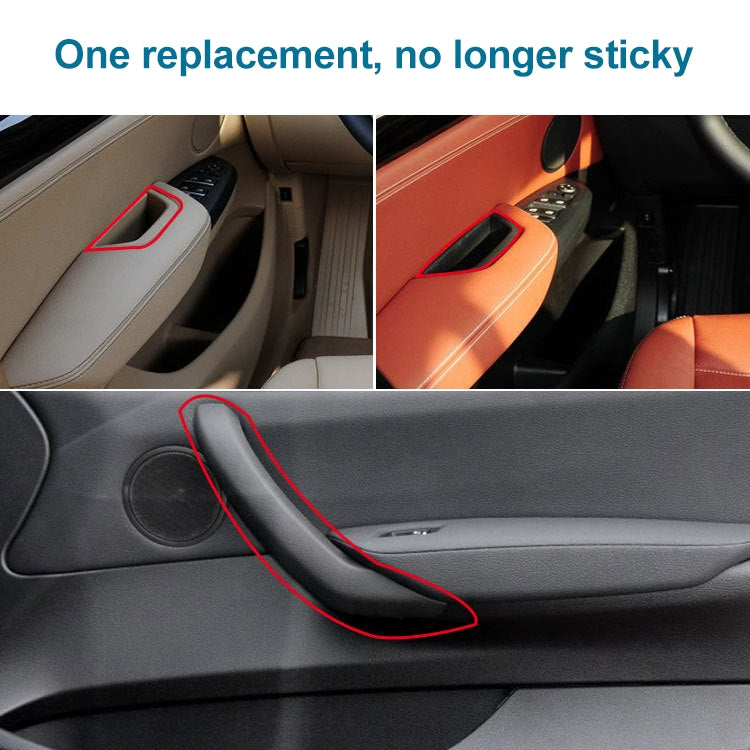 Car Front Right Inside Doors Handle Pull Trim Cover 5141 7394 519-1 for BMW X3 X4, Left Driving (Beige) - Door Handles by PMC TechLife | Online Shopping South Africa | PMC TechLife | Buy Now Pay Later Mobicred