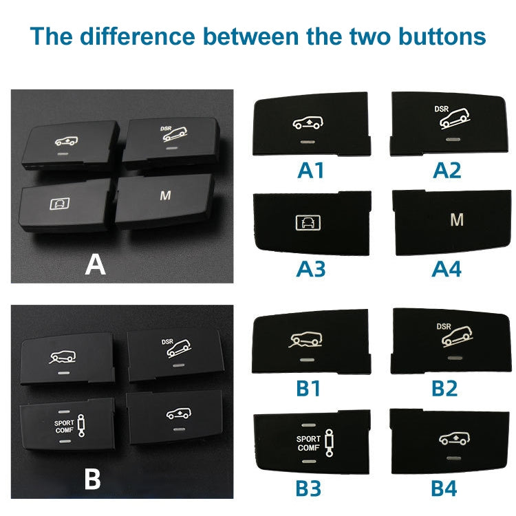 Car Model B2 Downhill Auxiliary Switch Shift Button for Mercedes-Benz GL GLE Class W166, Left Driving - Car Switches by PMC TechLife | Online Shopping South Africa | PMC TechLife | Buy Now Pay Later Mobicred