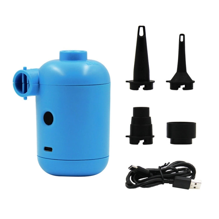 HT-426 USB Electric Air Pump for Rubber Boat Inflatable Bed (Blue) - Inflatable Pump by PMC Jewellery | Online Shopping South Africa | PMC Jewellery